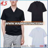 Custom Mens Tshirt New Fashion V-Neck Plain Black T-Shirt From Online Shopping Websites